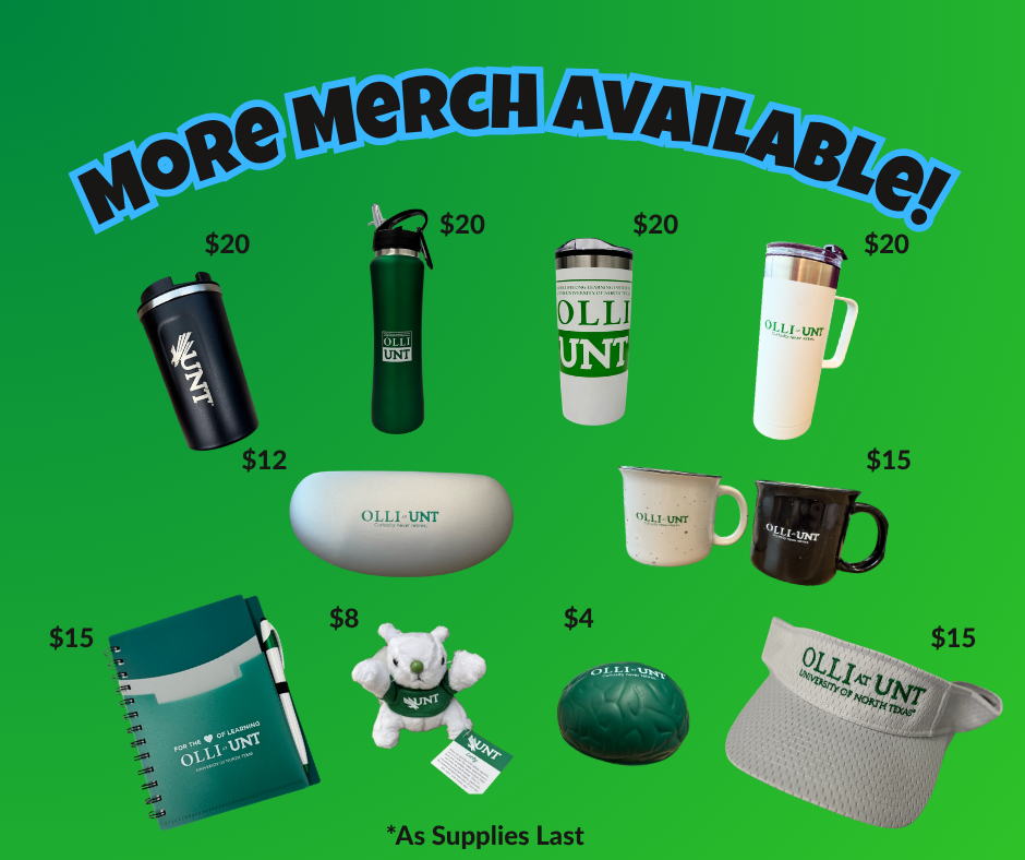 Ad for showing additional merchandise available