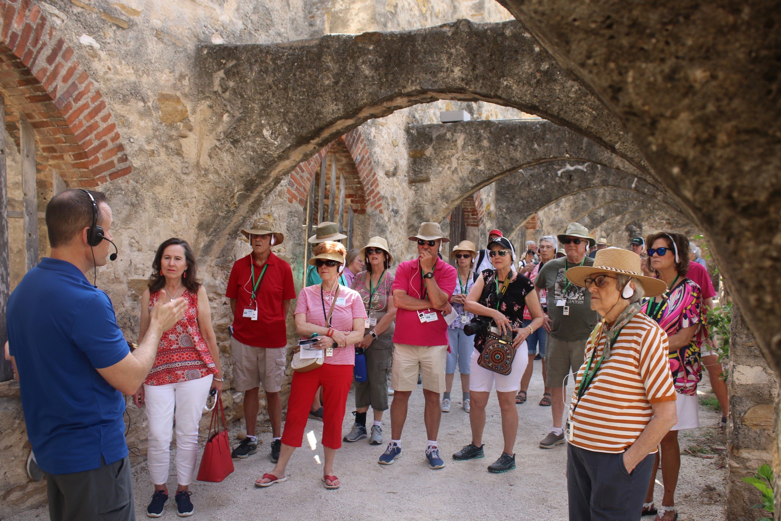 Andrew Torget on a tour with OLLI members.